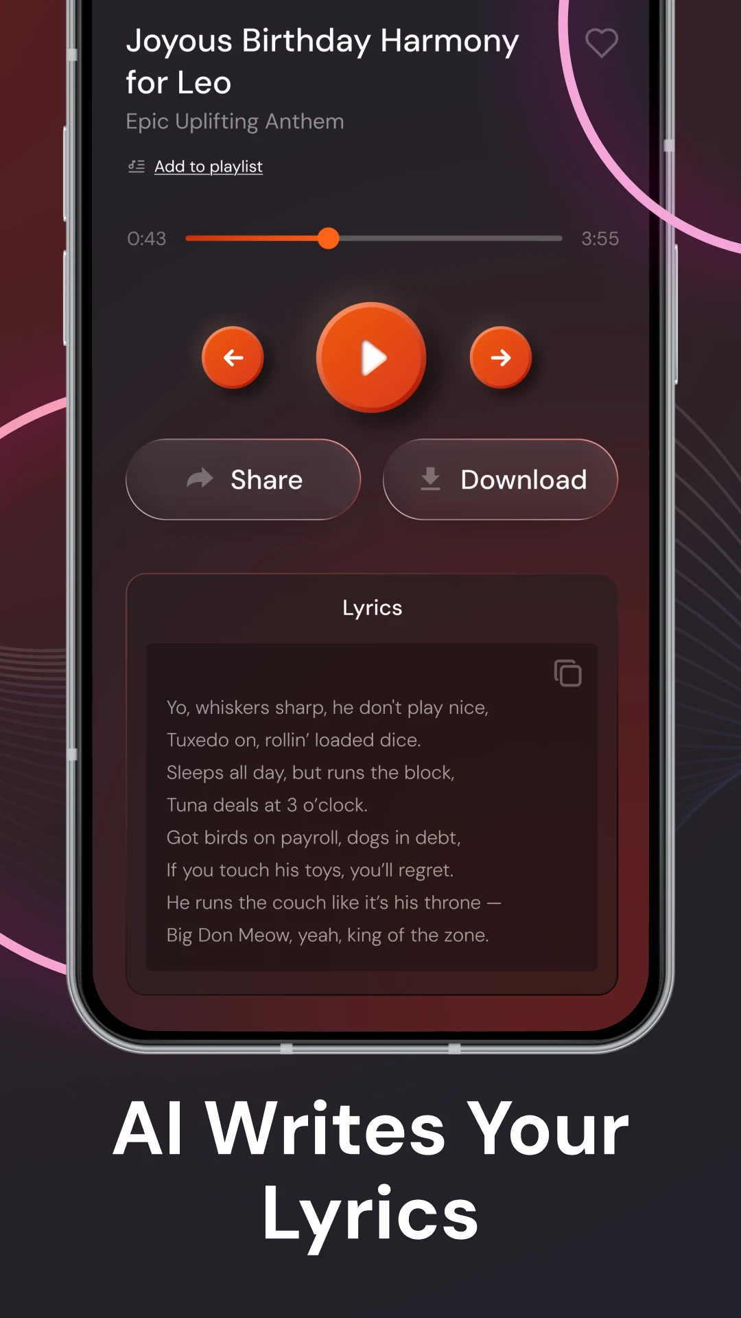 Rhymz - AI Song Maker & Music screenshot