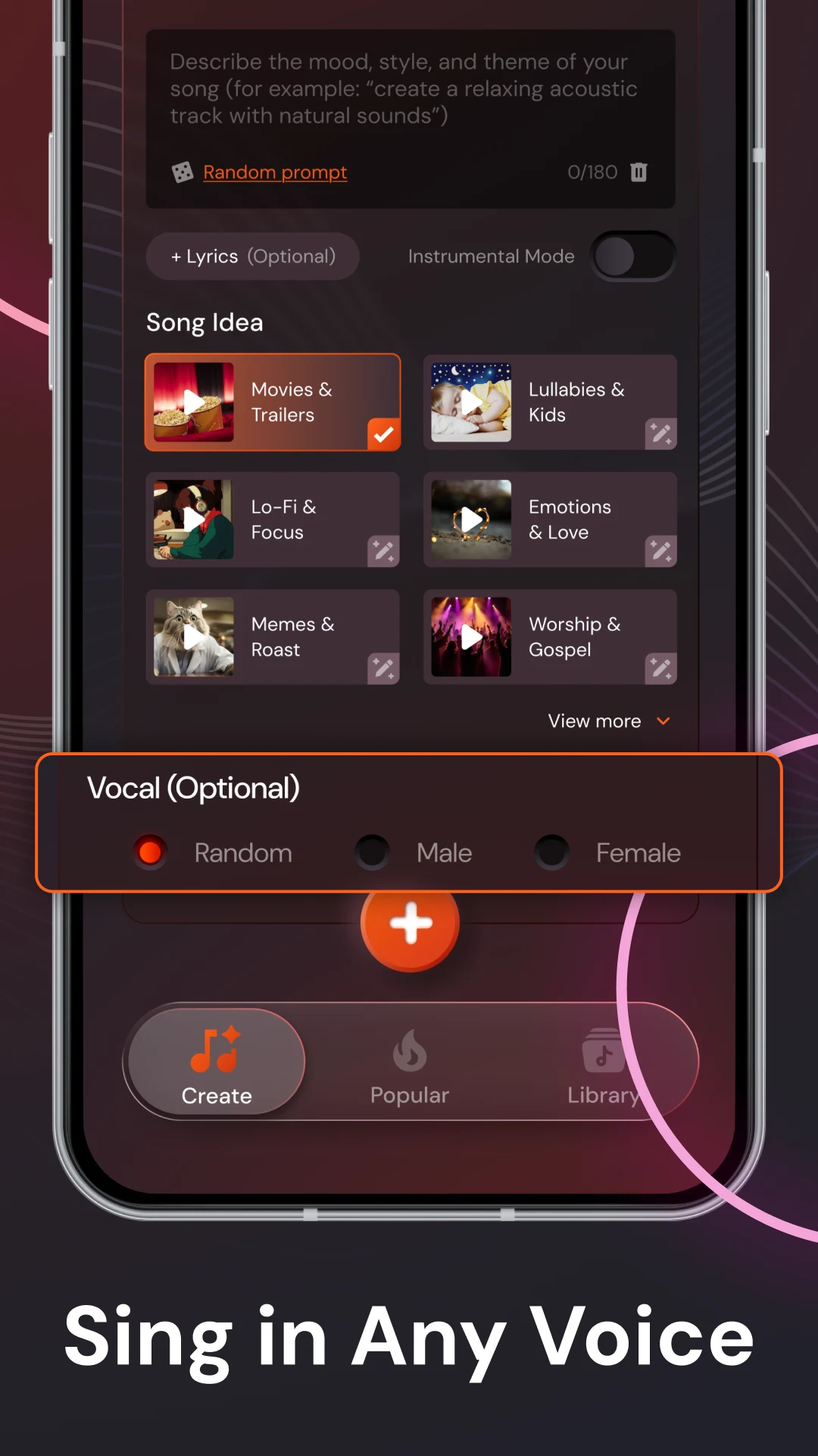 Rhymz - AI Song Maker & Music screenshot